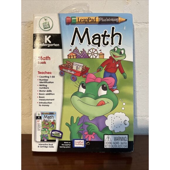 Leapfrog LeapPad Math Kindergarten Interactive Book Plus Cartridge - Picture 1 of 4